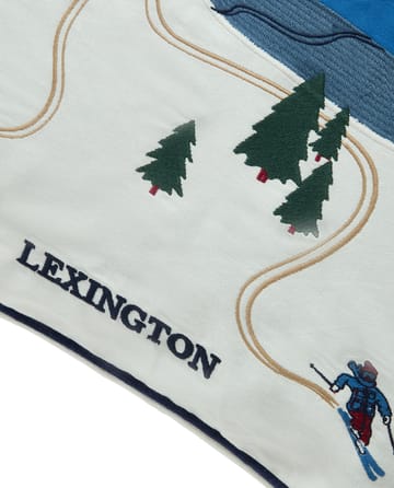 Down hill eco. コットンツイル クッションカバー 50x50 cm - Blue-White - Lexington | レキシントン