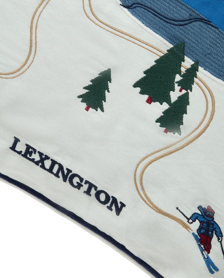 Down hill eco. コットンツイル クッションカバー 50x50 cm, Blue-White Lexington | レキシントン