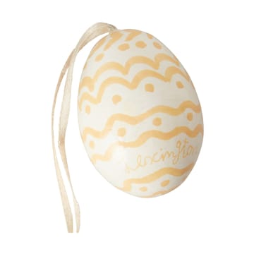 Easter Eggs in Papier Maché イースターオーナメント 2個セット - Green-yellow - Lexington | レキシントン