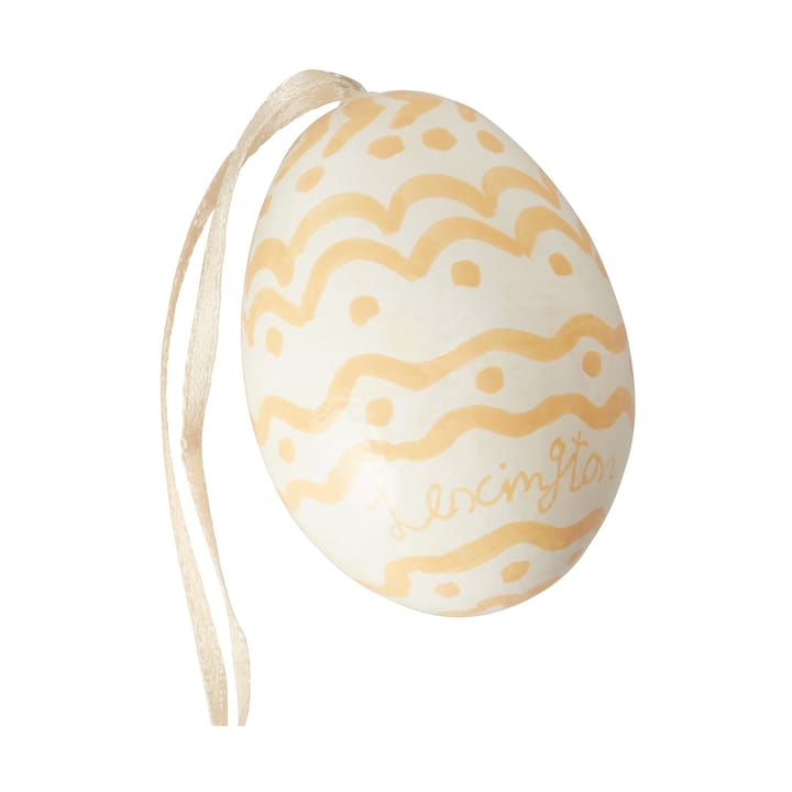 Easter Eggs in Papier Maché イースターオーナメント 2個セット, Green-yellow Lexington | レキシントン