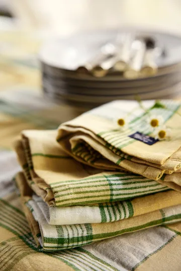 Easter Linen/Cotton テーブルクロス 150x250 cm - Yellow-green - Lexington | レキシントン