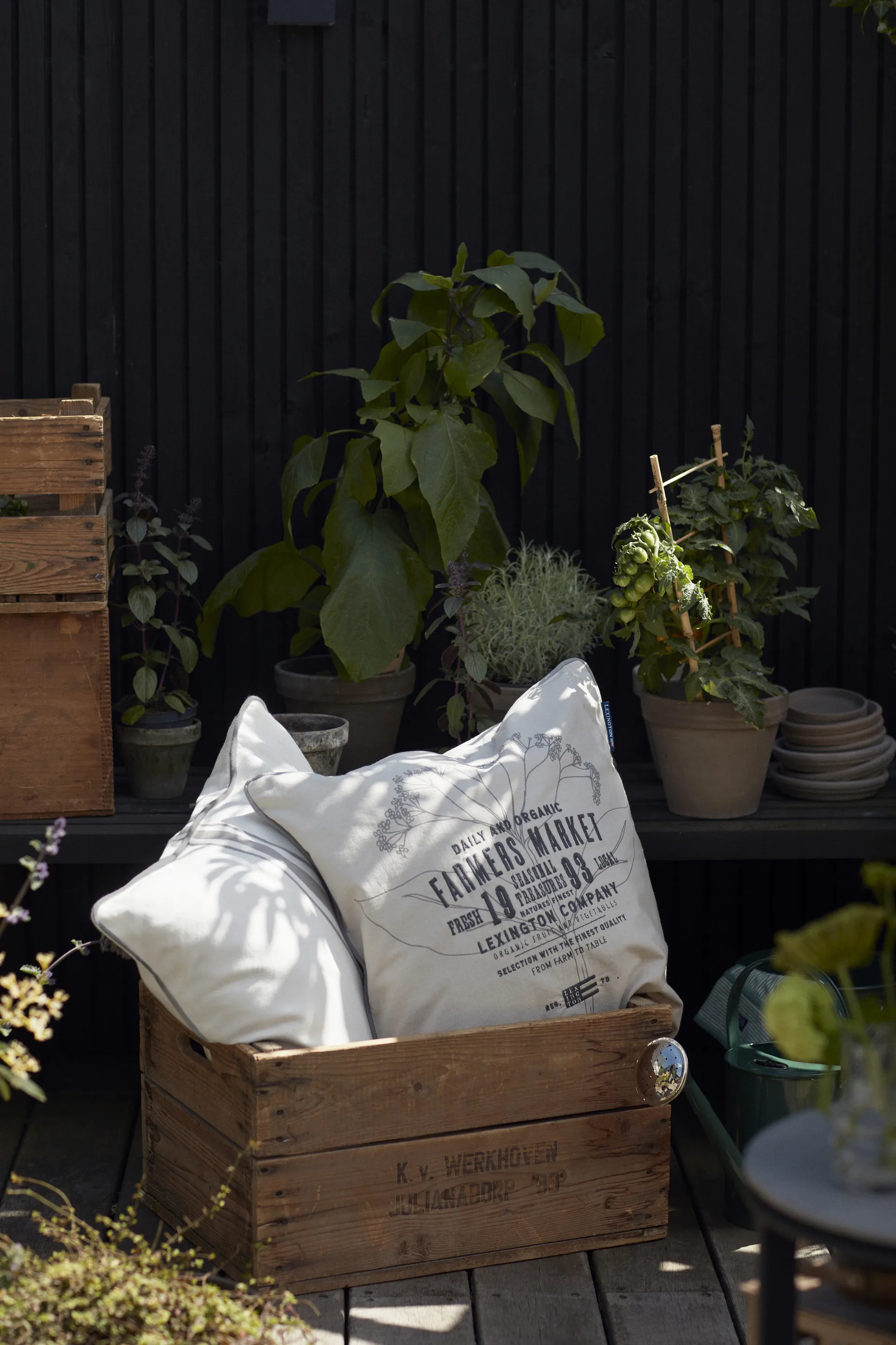 Farmers Market クッションカバー 50x50 cm, Beige Lexington | レキシントン