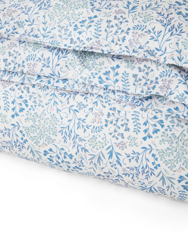 Flower Printed コットンサテン ベッドシーツ 150x210 cm, Blue Lexington | レキシントン