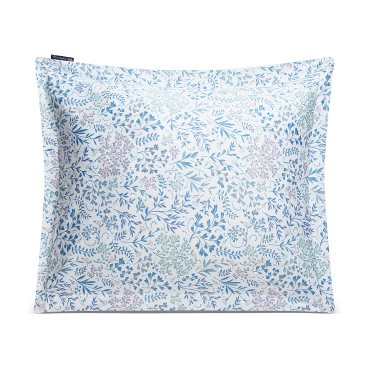 Flower Printed コットンサテン ピローケース 50x60 cm, Blue Lexington | レキシントン