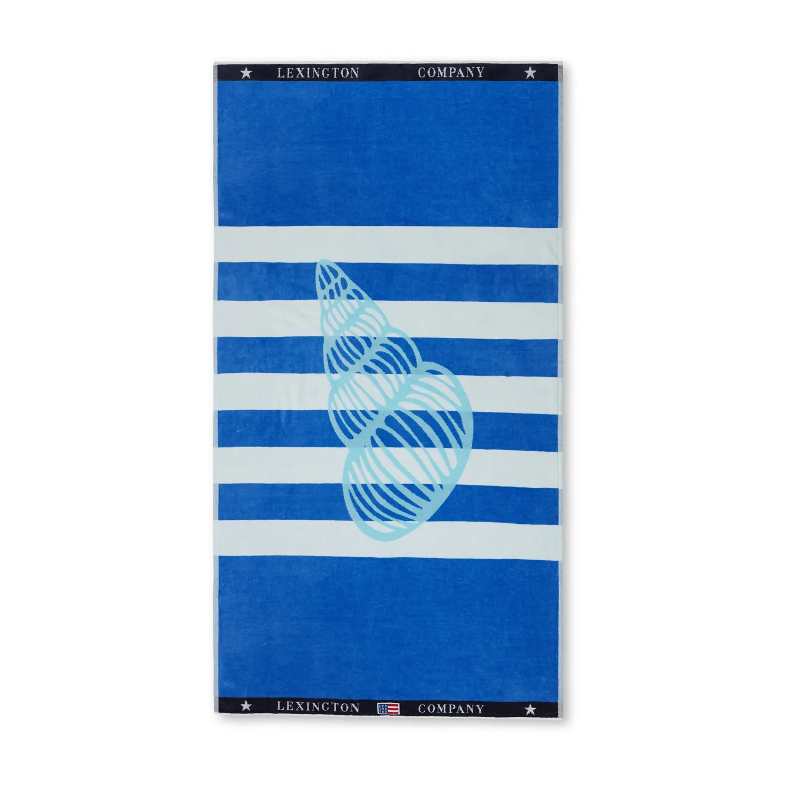Graphic Cotton Velour バスタオル 100x180 cm, Blue-white Lexington | レキシントン