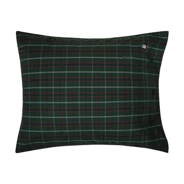 チェック柄 コットンパーケール 枕カバー - Green-navy, 50x60 cm - Lexington | レキシントン