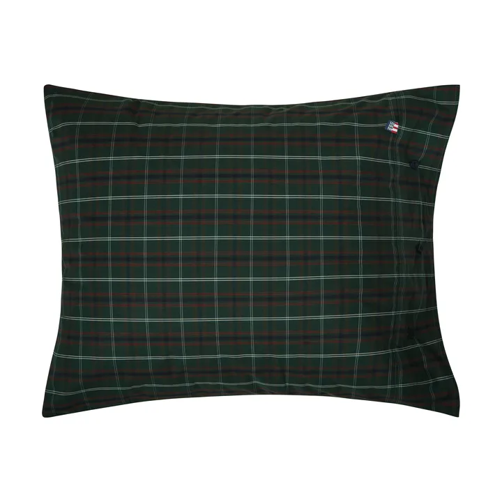 チェック柄 コットンパーケール 枕カバー - Green-navy, 50x60 cm - Lexington | レキシントン