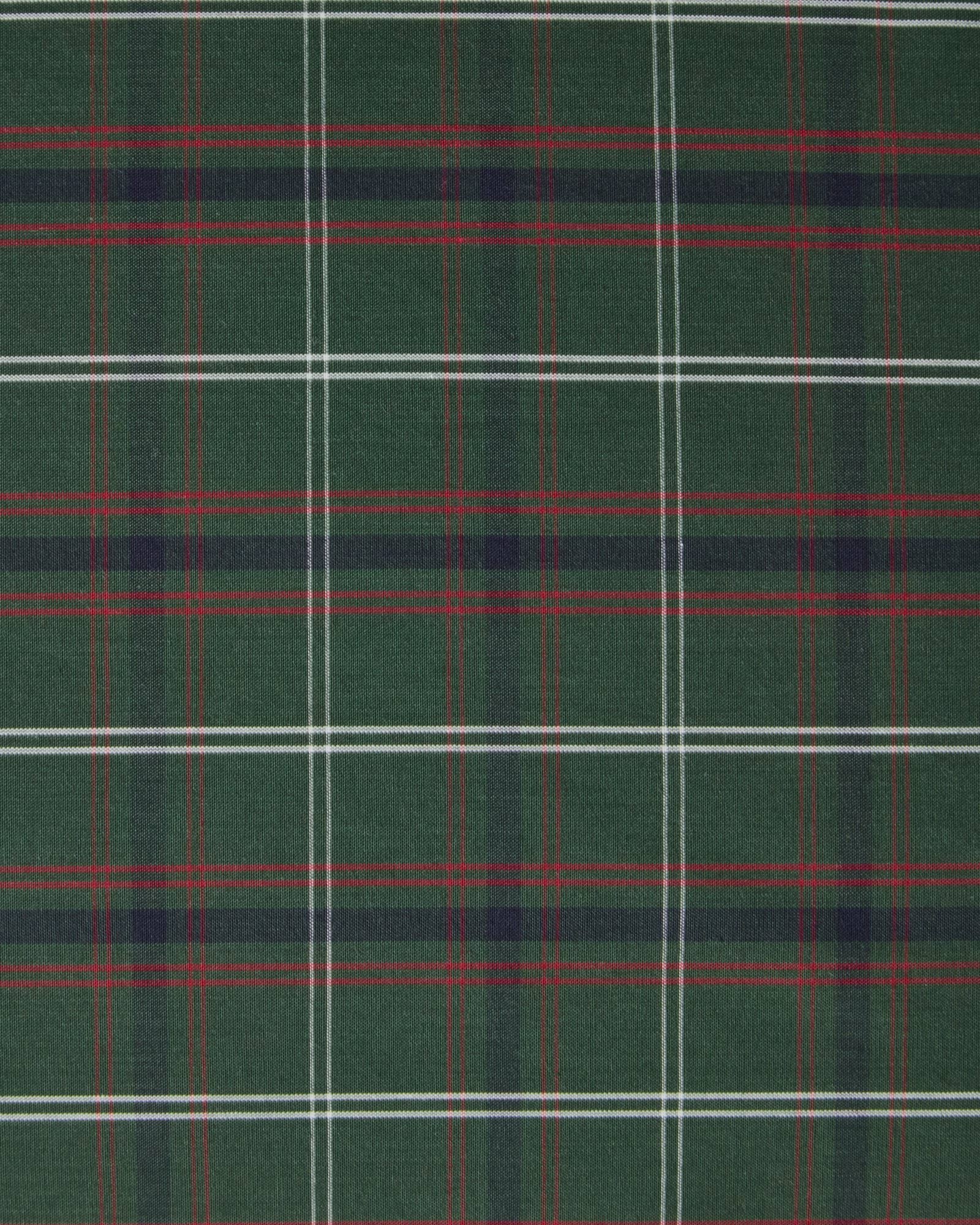 チェック柄 コットンパーケール 枕カバー, Green-navy, 50x60 cm Lexington | レキシントン