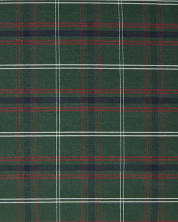 チェック柄 コットンパーケール 枕カバー - Green-navy, 50x90 cm - Lexington | レキシントン