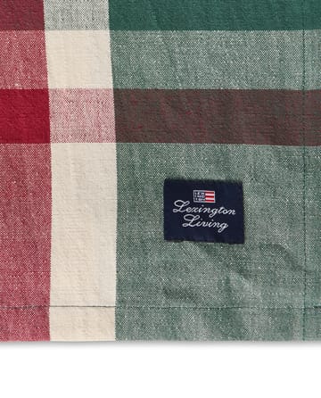 Green-red チェック リネン/コットンテーブルクロス - 150x350 cm - Lexington | レキシントン