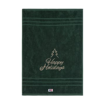 Happy Holidays Juniper オーガニックタオル 50x70 cm - Green-Light Beige - Lexington | レキシントン