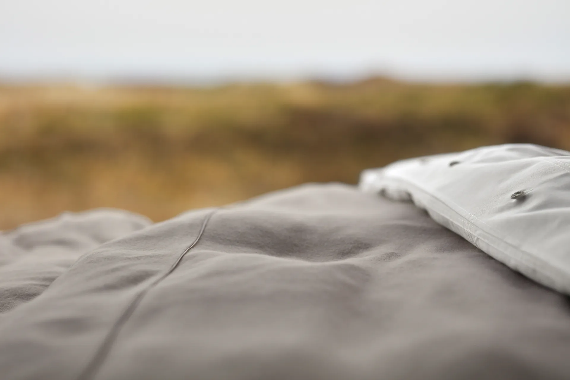 Herringbone フランネル デュベカバー 150x210 cm, Beige-off white Lexington | レキシントン