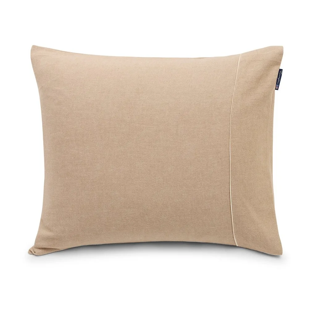 Herringbone Flanell ピローケース 50x60 cm, Beige-off white Lexington | レキシントン