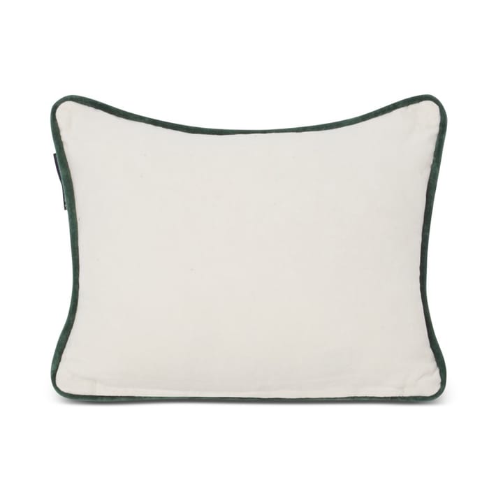 Holiday Car オーガニックコットン ベルベットクッション 30x40 cm, White-red multi Lexington | レキシントン