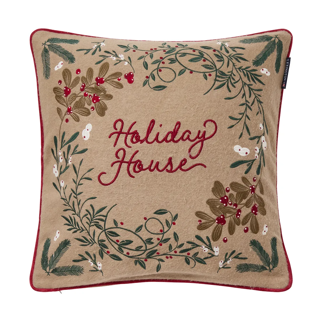 Holiday Houseウールミックス クッションカバー 50x50 cm, Beige-multi Lexington | レキシントン