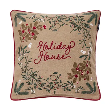 Holiday Houseウールミックス クッションカバー 50x50 cm - Beige-multi - Lexington | レキシントン
