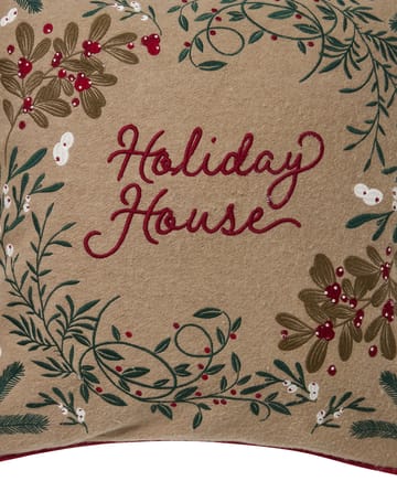 Holiday Houseウールミックス クッションカバー 50x50 cm - Beige-multi - Lexington | レキシントン