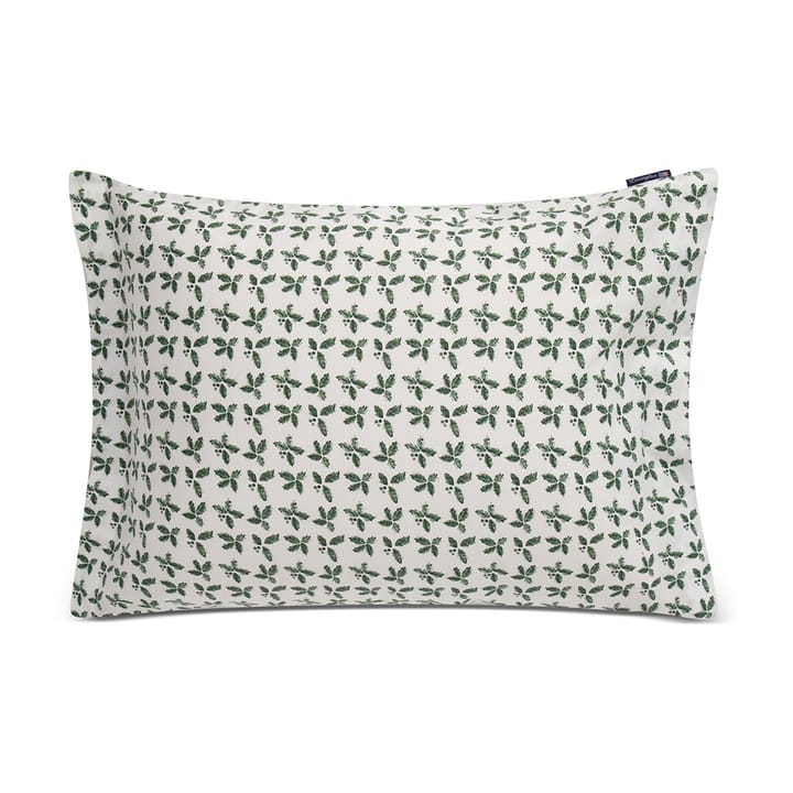 Holly プリント コットンサテンピローケース 50x60 cm, White-green Lexington | レキシントン