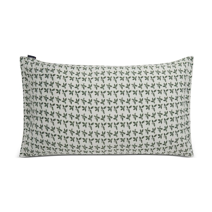 Holly プリント コ�ットンサテンピローケース 50x90 cm, White-green Lexington | レキシントン