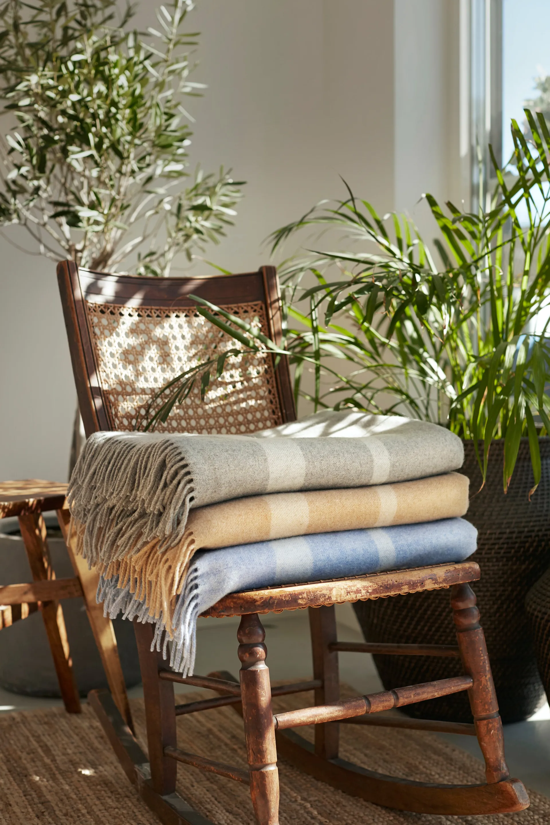 Hotel ウールウールスロー 130x170 cm, grey-white Lexington | レキシントン