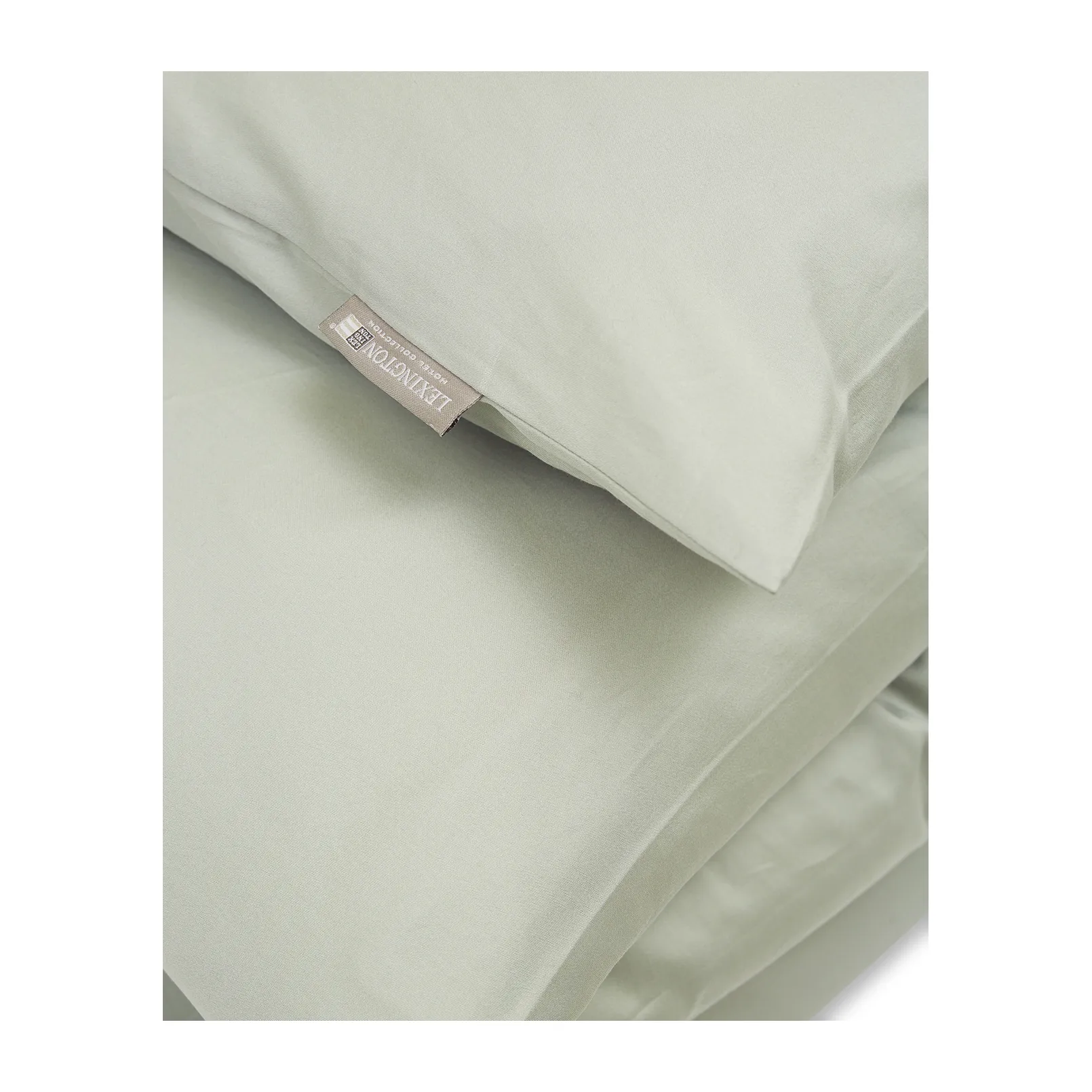 Hotel コットン　サテン デュベカバー 150x210 cm, Sage green Lexington | レキシントン