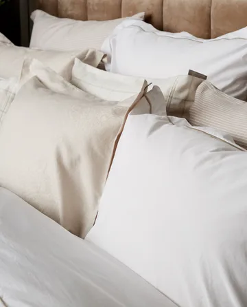 Hotel　サテン ジャガード ピローケース 50x60 cm - Light beige - Lexington | レキシントン