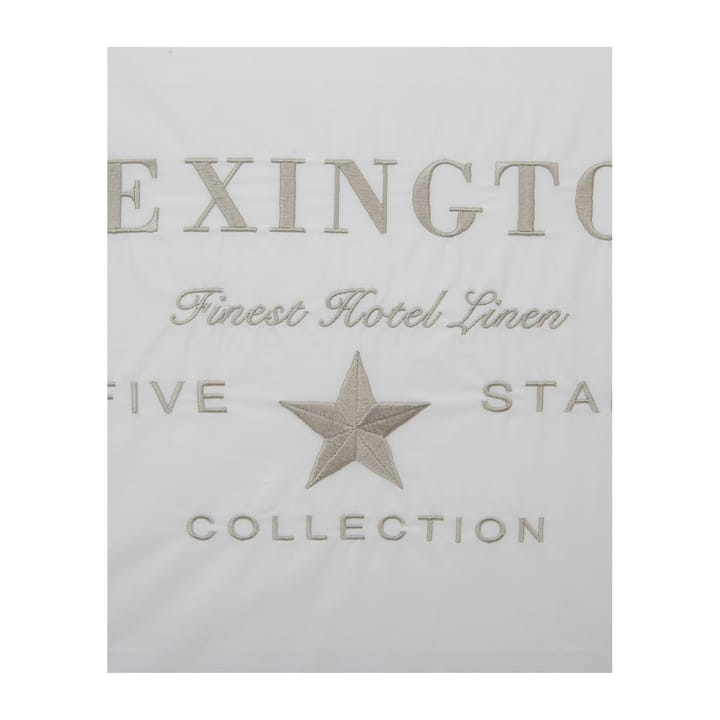 Hotel Embroidery ピローケース 50x60 cm - White-light beige - Lexington | レキシントン