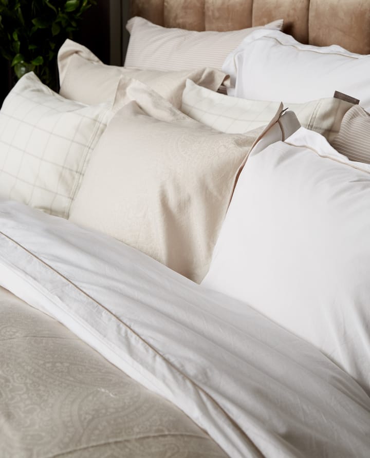 Hotel ライト Flannel ピローケース 50x90 cm, White-light beige Lexington | レキシントン