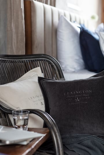 Hotel Velvet クッションカバー 50x50 cm - Dark grey - Lexington | レキシントン