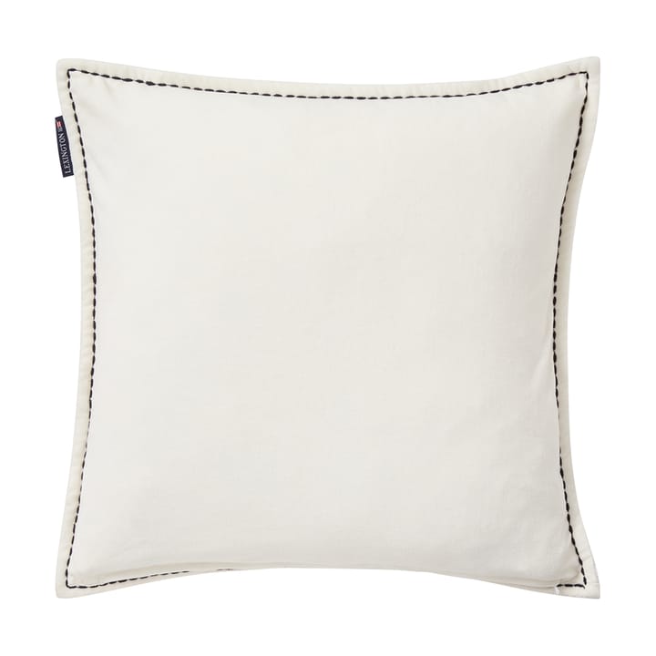 House オーガニック ベルベットコットン クッションカバー50x50 cm, White-multi Lexington | レキシントン