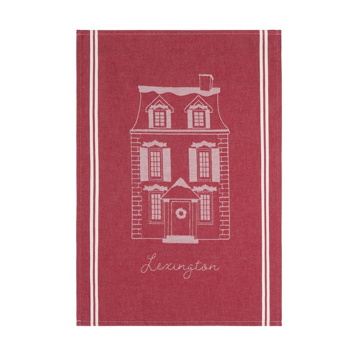House オーガニックコットン キッチンタオル 50x70 cm - Red-white - Lexington | レキシントン