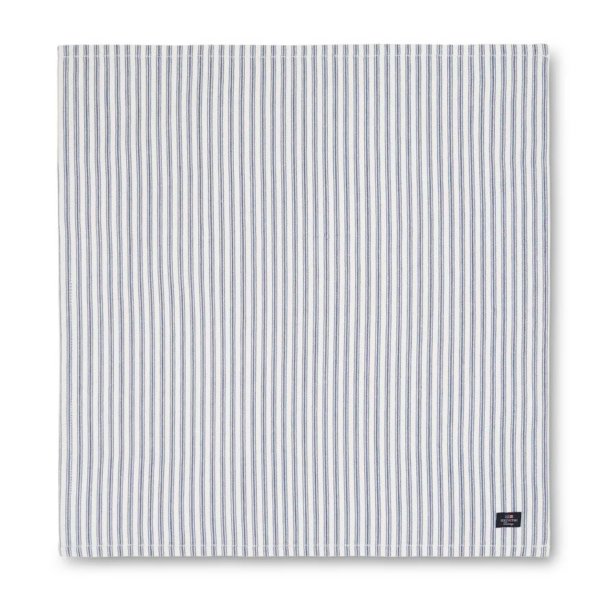 Icons Herringbone ストライプ ナプキン 50x50 cm, blue-white Lexington | レキシントン