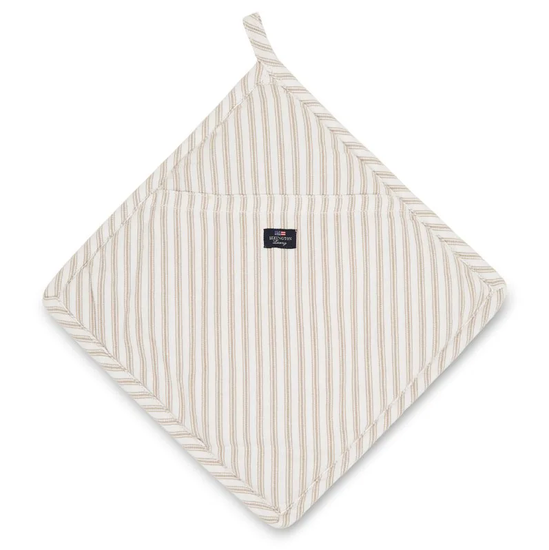 Icons Herringbone ストライプ ポット ホルダー, beige-white Lexington | レキシントン
