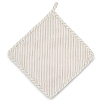 Icons Herringbone ストライプ ポット ホルダー - beige-white - Lexington | レキシントン