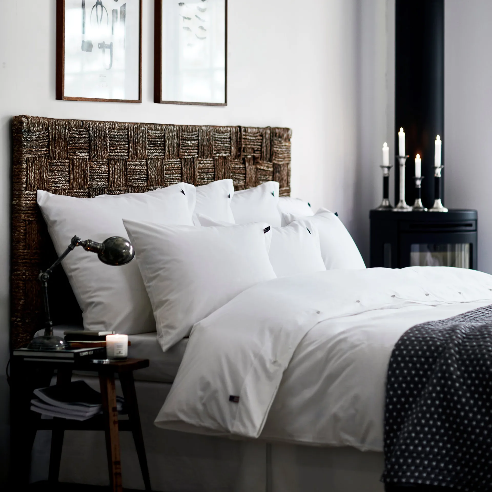 Icons Pin Point ピローケース 50x60 cm, white Lexington | レキシントン