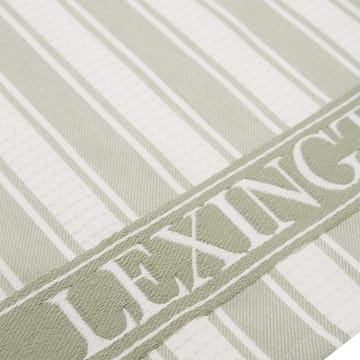 Icons Waffle ストライプ キッチンタオル 50x70 cm - sage green-white - Lexington | レキシントン
