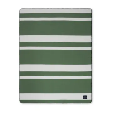 Irregular ストライプ フリースフィルト 130x170 cm - Green-White - Lexington | レキシントン
