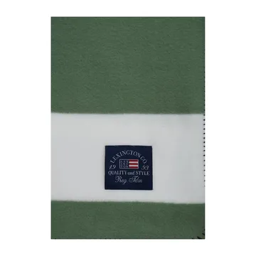 Irregular ストライプ フリースフィルト 130x170 cm - Green-White - Lexington | レキシントン