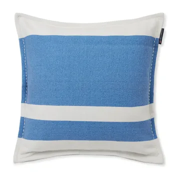 Irregular ストライプ コットンピローケース 50x50 cm - Blue-White - Lexington | レキシントン