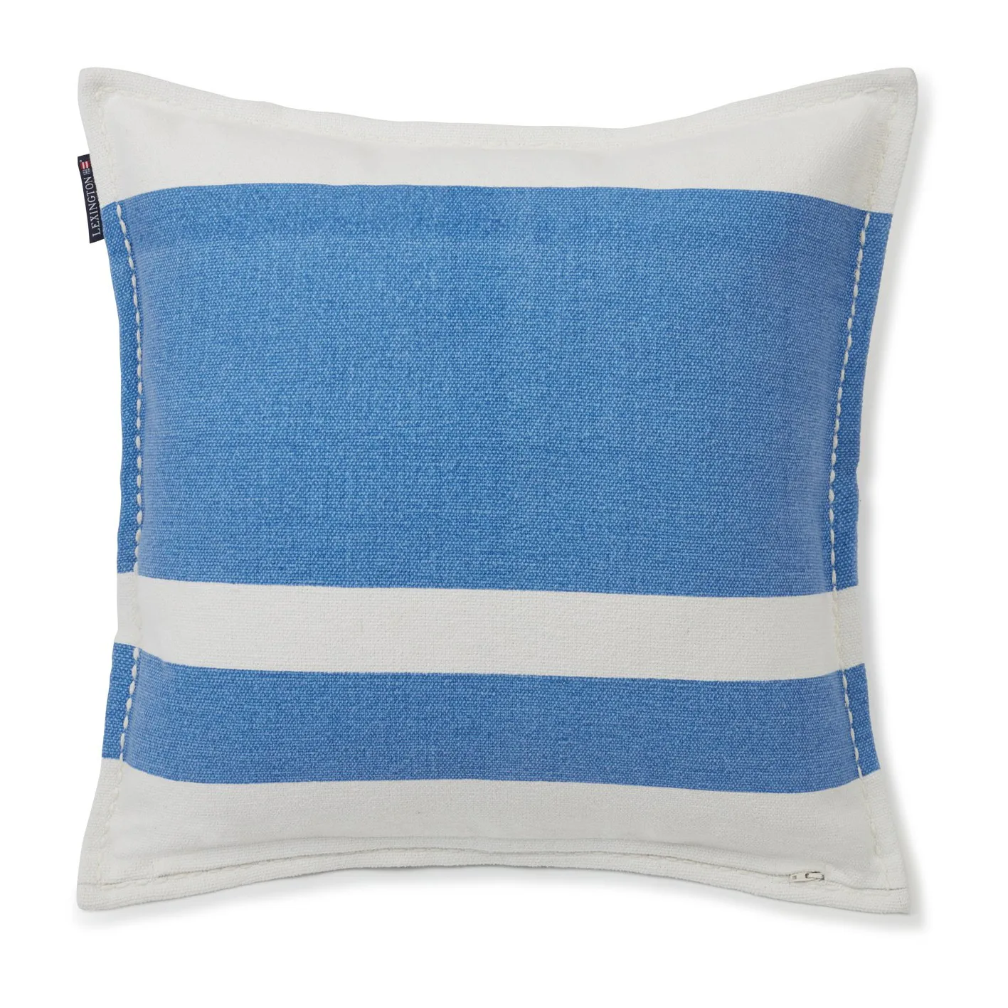 Irregular ストライプ コットンピローケース 50x50 cm, Blue-White Lexington | レキシントン