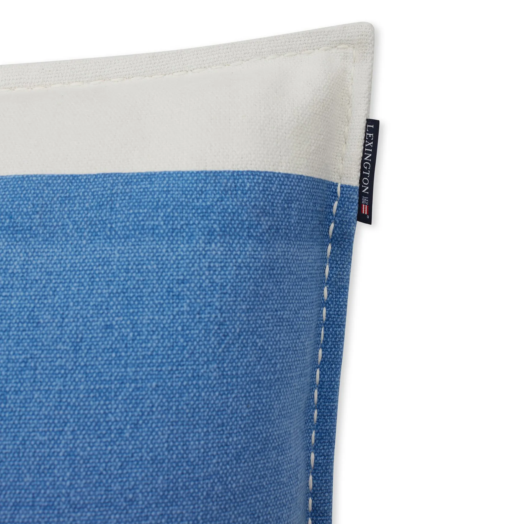 Irregular ストライプ コットンピローケース 50x50 cm, Blue-White Lexington | レキシントン