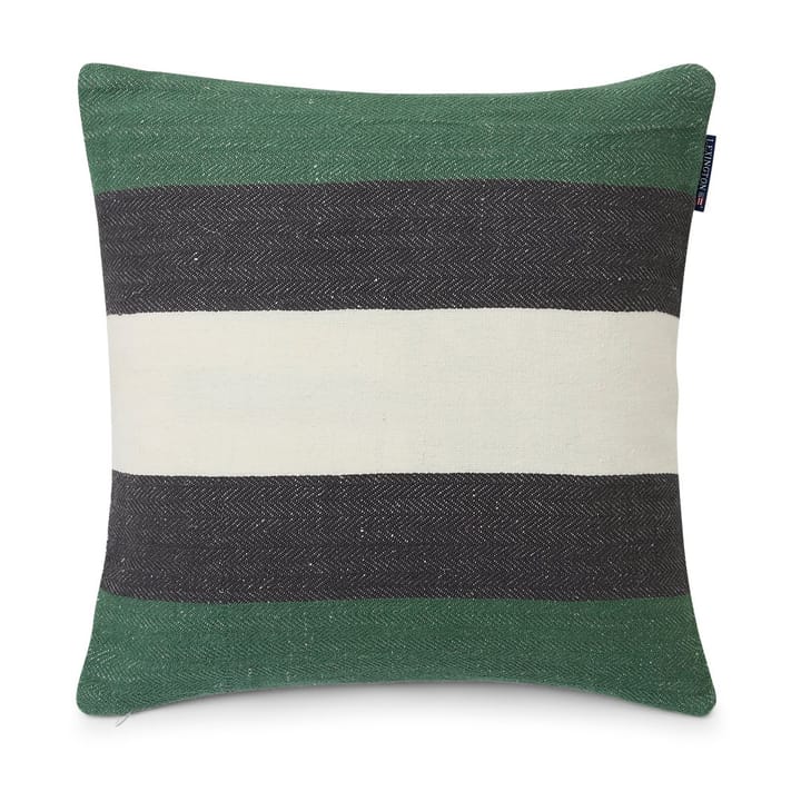 Irregular ストライプ コ��ットン ピローケース 50x50 cm - Green-Grey - Lexington | レキシントン