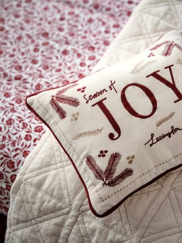 Joy オーガニックコットン ベルベットクッション 30x40 cm - White-Red - Lexington | レキシントン