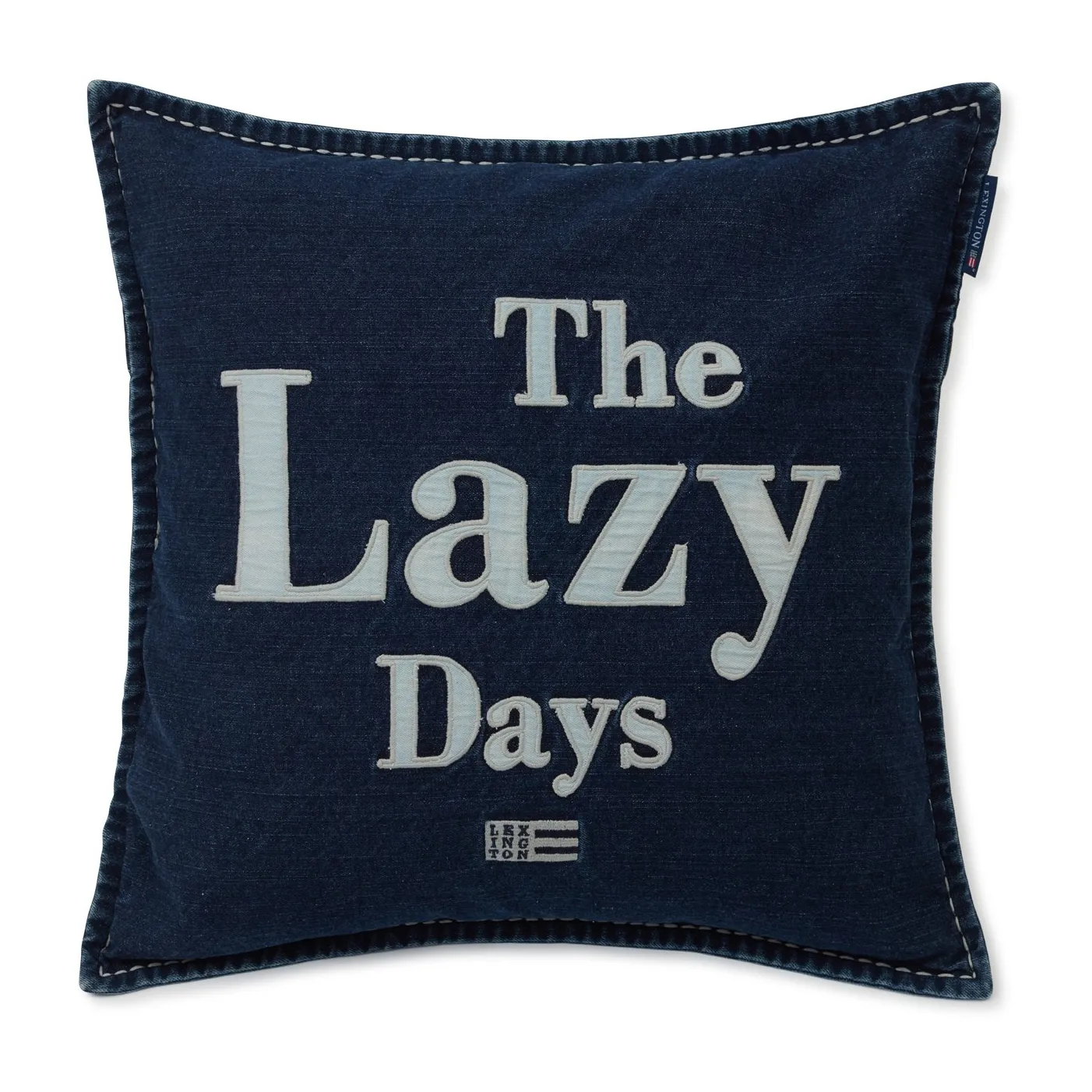 Lazy Days Denim Twill Cotton ピローケース 50x50 cm, Denim blue Lexington | レキシントン