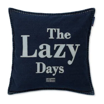 Lazy Days Denim Twill Cotton ピローケース 50x50 cm - Denim blue - Lexington | レキシントン