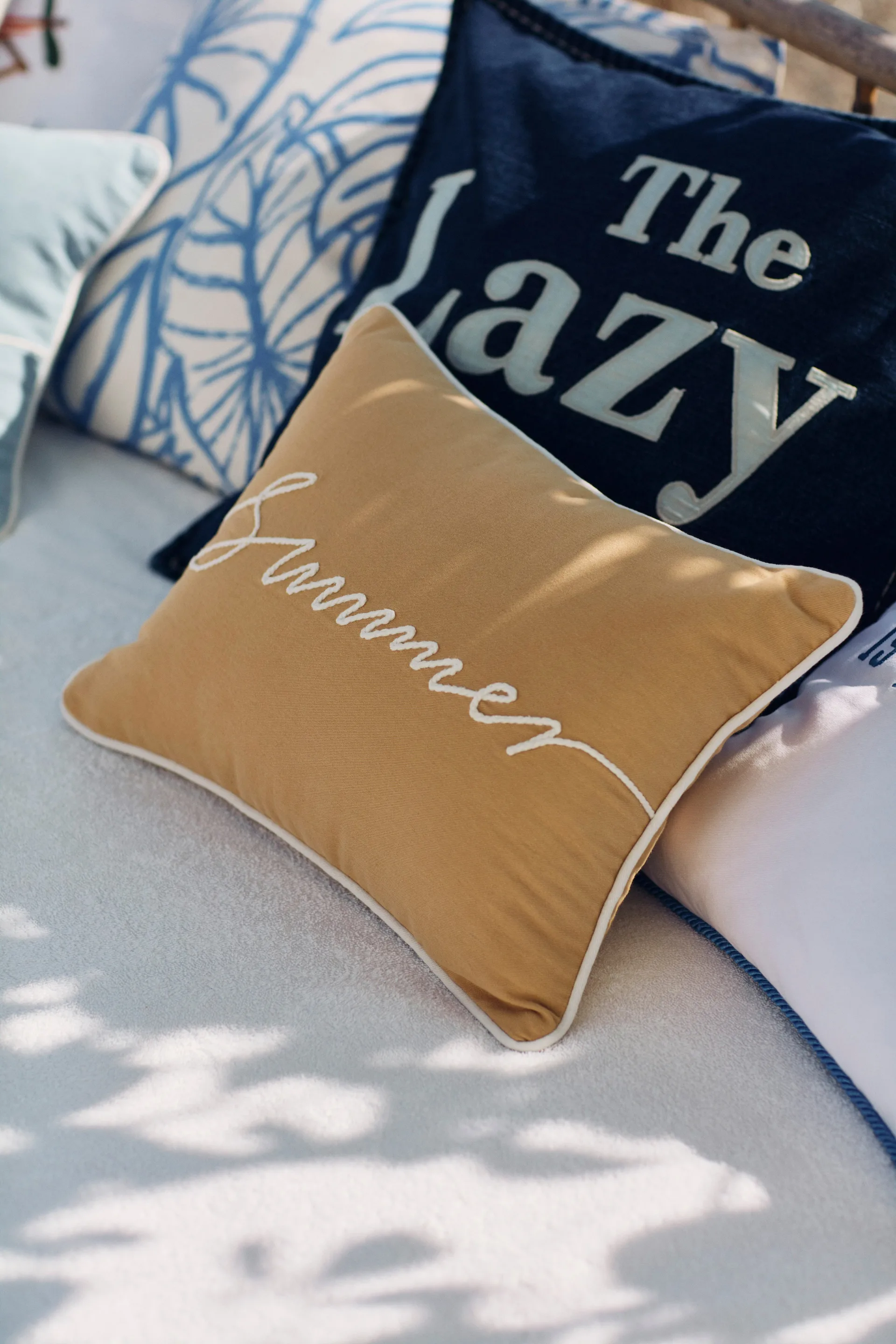 Lazy Days Denim Twill Cotton ピローケース 50x50 cm, Denim blue Lexington | レキシントン