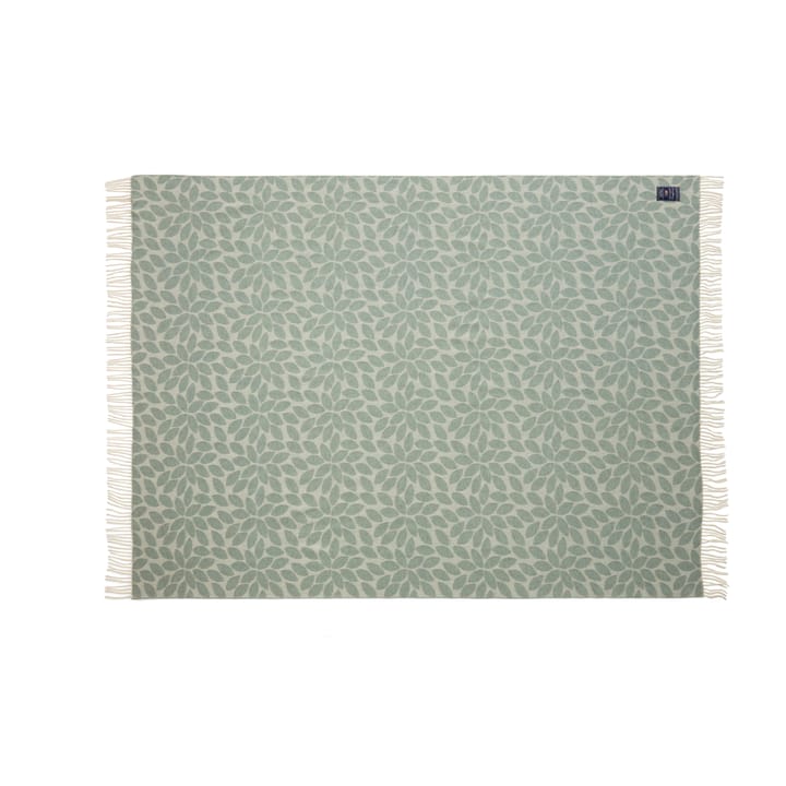 Leaves リサイクル ウール ジャガード ウールスロー 130x170 cm, Green Lexington | レキシントン