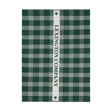 Lexington オーガニックコットン キッチンタオル 50x70 cm - Green-white - Lexington | レキシントン
