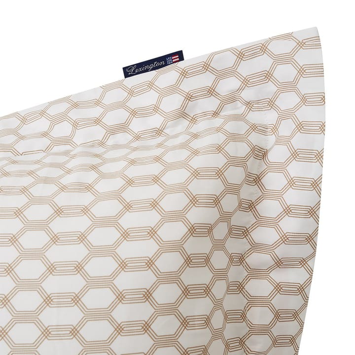Lexington Printed ピローケース 50x60 cm, white-dark beige Lexington | レキシントン