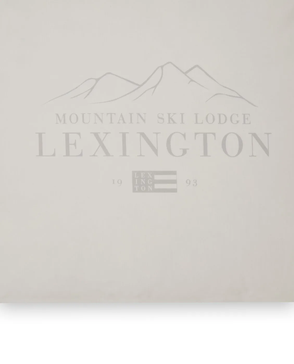 Lexington Printed コットン Poplin ピローケース 50x60 cm, White-light grey Lexington | レキシントン